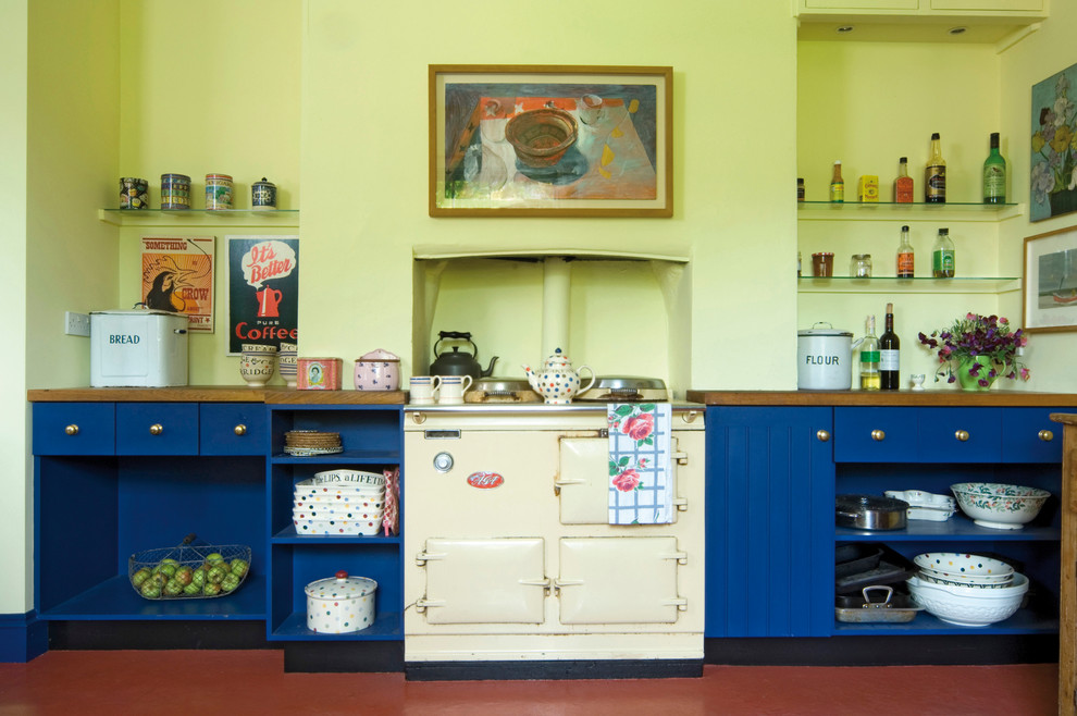 ドーセットにあるエクレクティックスタイルのおしゃれなキッチンの写真
