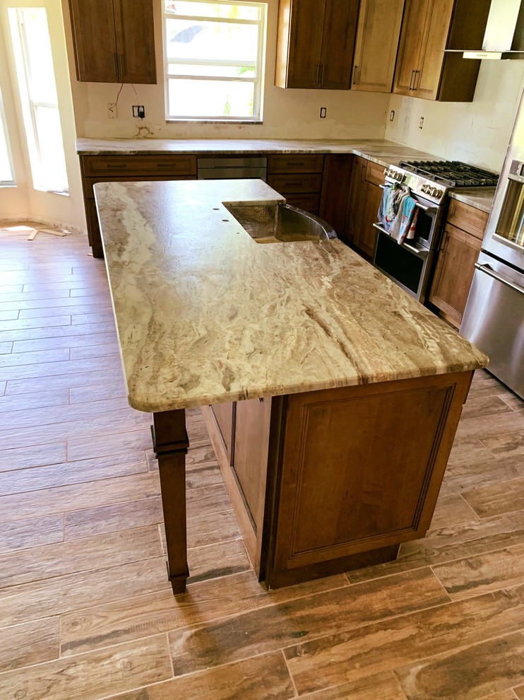 FANTASY BROWN GRANITE LEATHER Kitchen Tampa by KB Factory Outlet