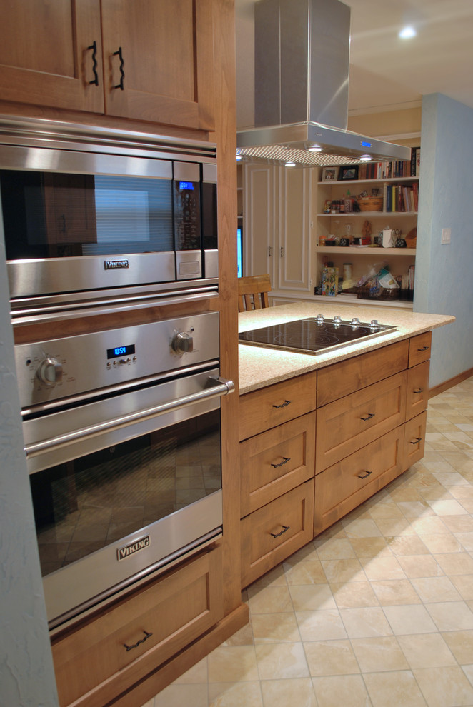 Example of a mountain style kitchen design in Dallas