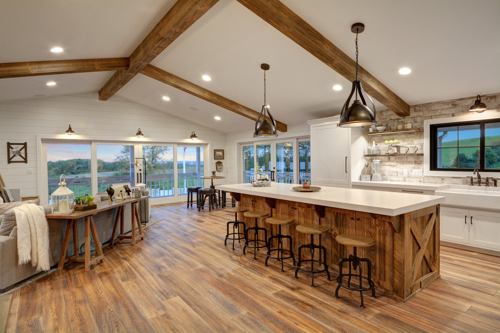 Farmhouse Fixer Upper Farmhouse Kitchen Chicago By Galena Hillside Homes Houzz