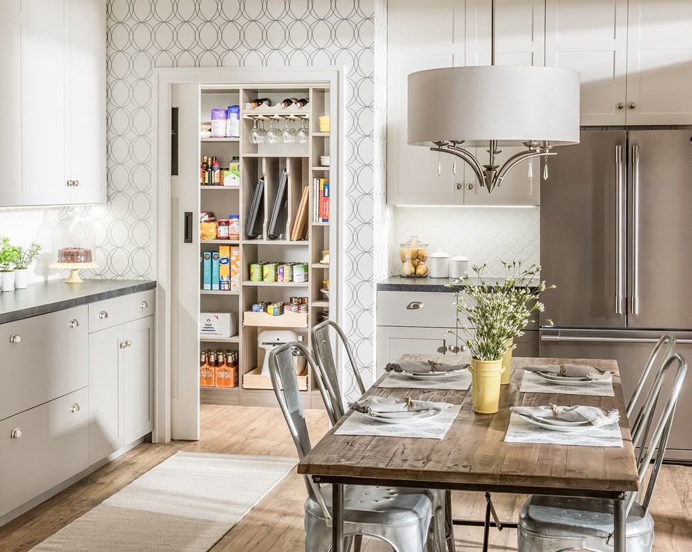 Farmhouse Kitchen Gray and White Farmhouse Kitchen Grand Rapids