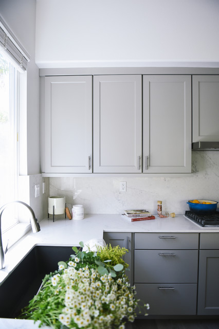 Farmhouse Meets Grey Modern - Modern - Kitchen - San Diego - by Aeris