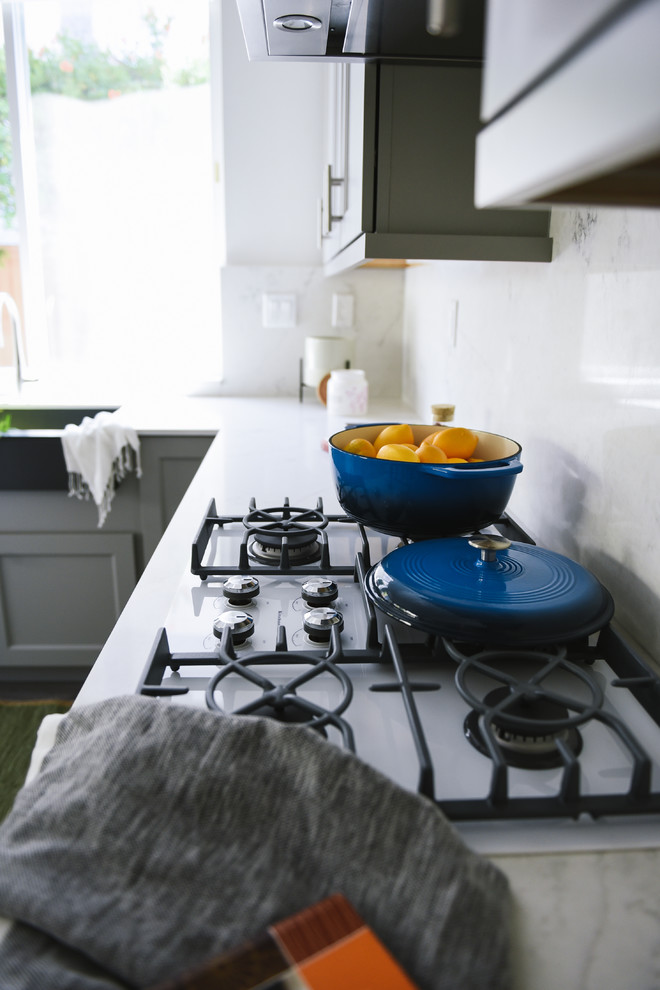 Farmhouse Meets Grey Modern - Modern - Kitchen - San Diego - by Aeris