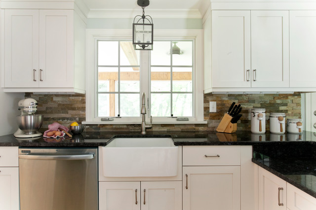 Farmhouse Sink And Pendant Lighting Farmhouse Kitchen Bridgeport By Kitchen Bath Design Construction Houzz