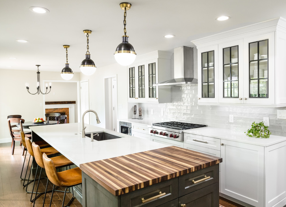 Farmhouse White and Black - Farmhouse - Kitchen - Detroit - by Stalburg ...