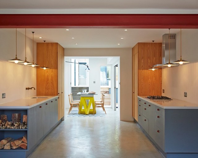 Fassett Square Midcentury Kitchen London by Foreign Bear Studio