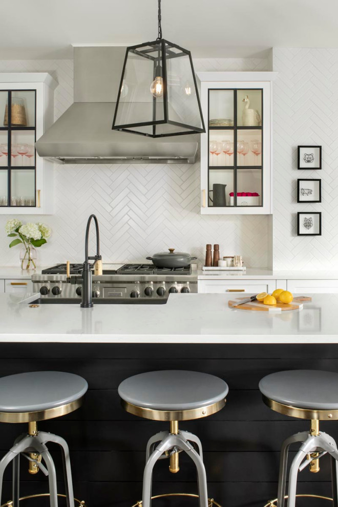 Inspiration for a scandinavian kitchen remodel in Denver