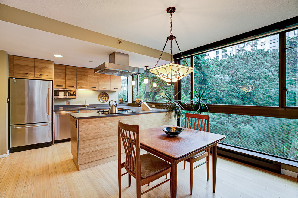 First Hill Bamboo Kitchen Contemporary Kitchen Seattle by Urbanata Houzz
