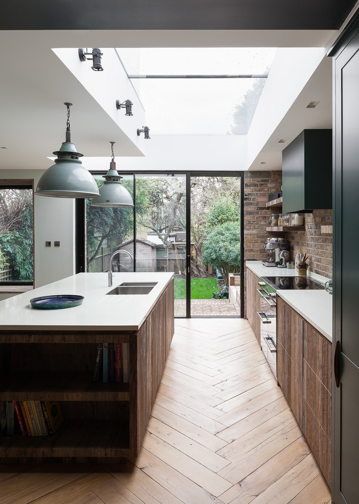 Inspiration for a contemporary kitchen in London.