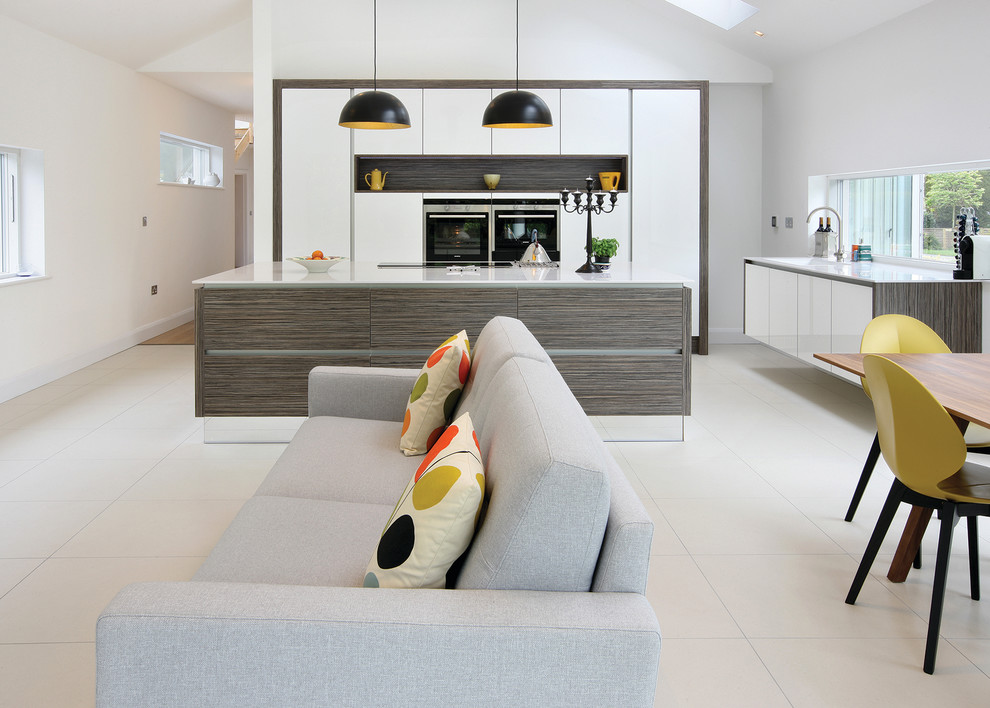 This is an example of a modern kitchen in West Midlands.
