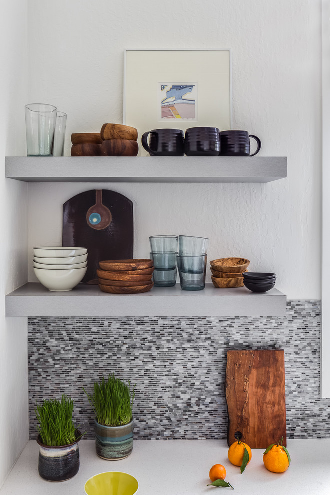 Floating Shelves in Modern Kitchen Modern Kitchen San Francisco