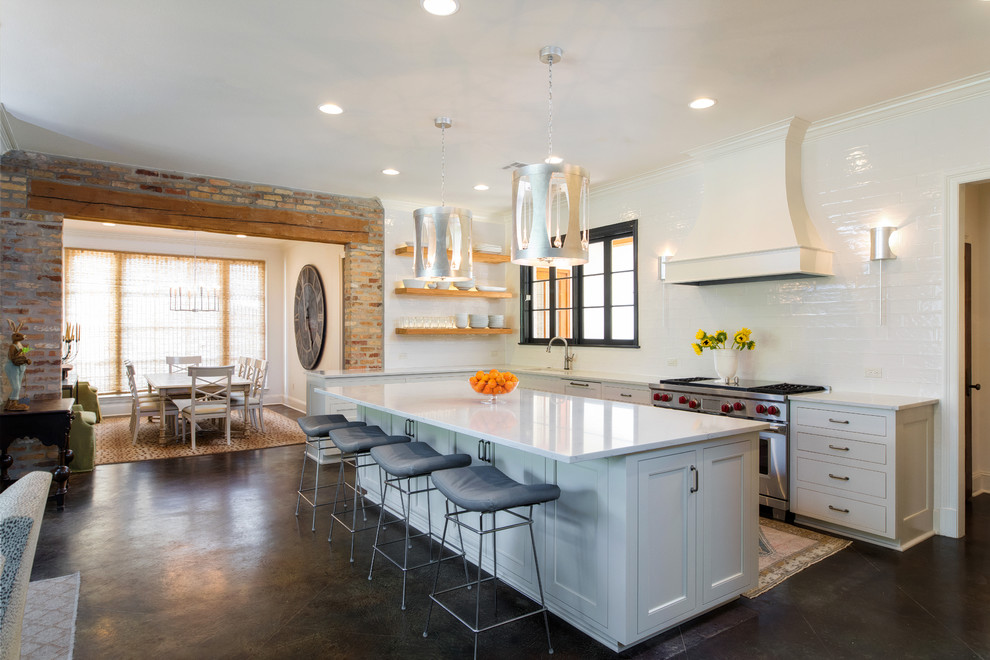 Floating Shelves Light Up a Modern Kitchen Remodel Modern Kitchen