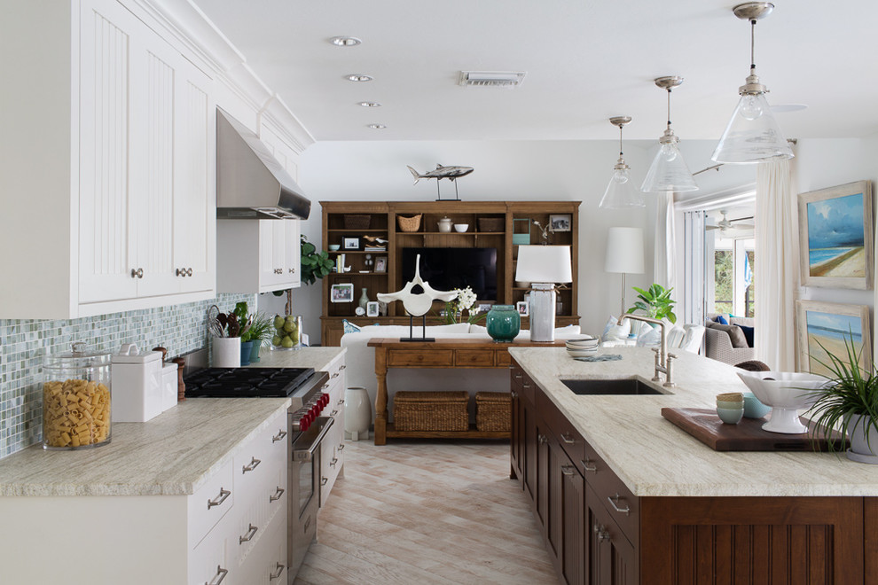 Florida Home - Beach Style - Kitchen - Miami - by Lischkoff Design ...