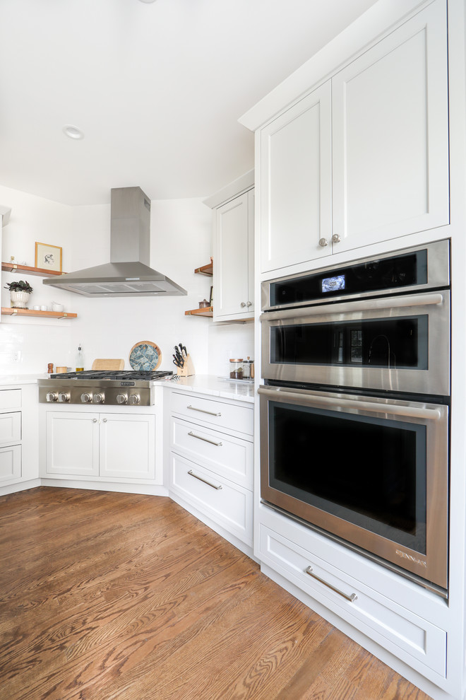 Flush Double Ovens Transitional Kitchen New York by Kitchen
