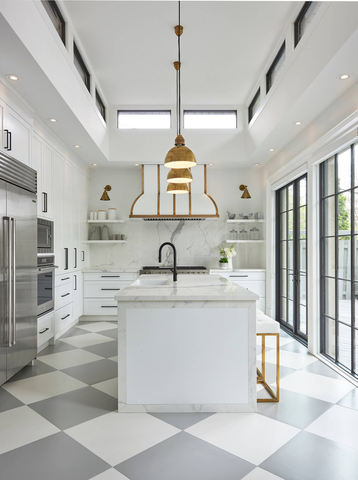 Work It: Classic Black & White Checkered Kitchen Floors Looking