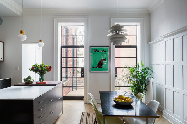 Classic Brooklyn Brownstone Kitchen With 1900 Design