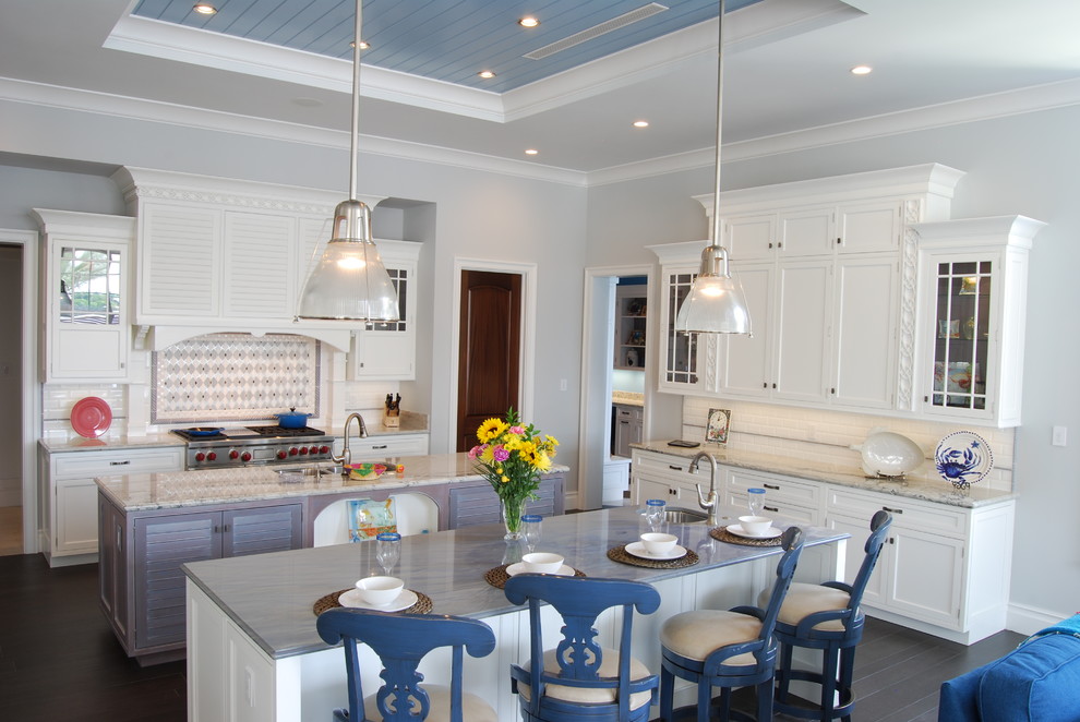 Fort Lauderdale Waterfront Beach Style Kitchen Cincinnati by