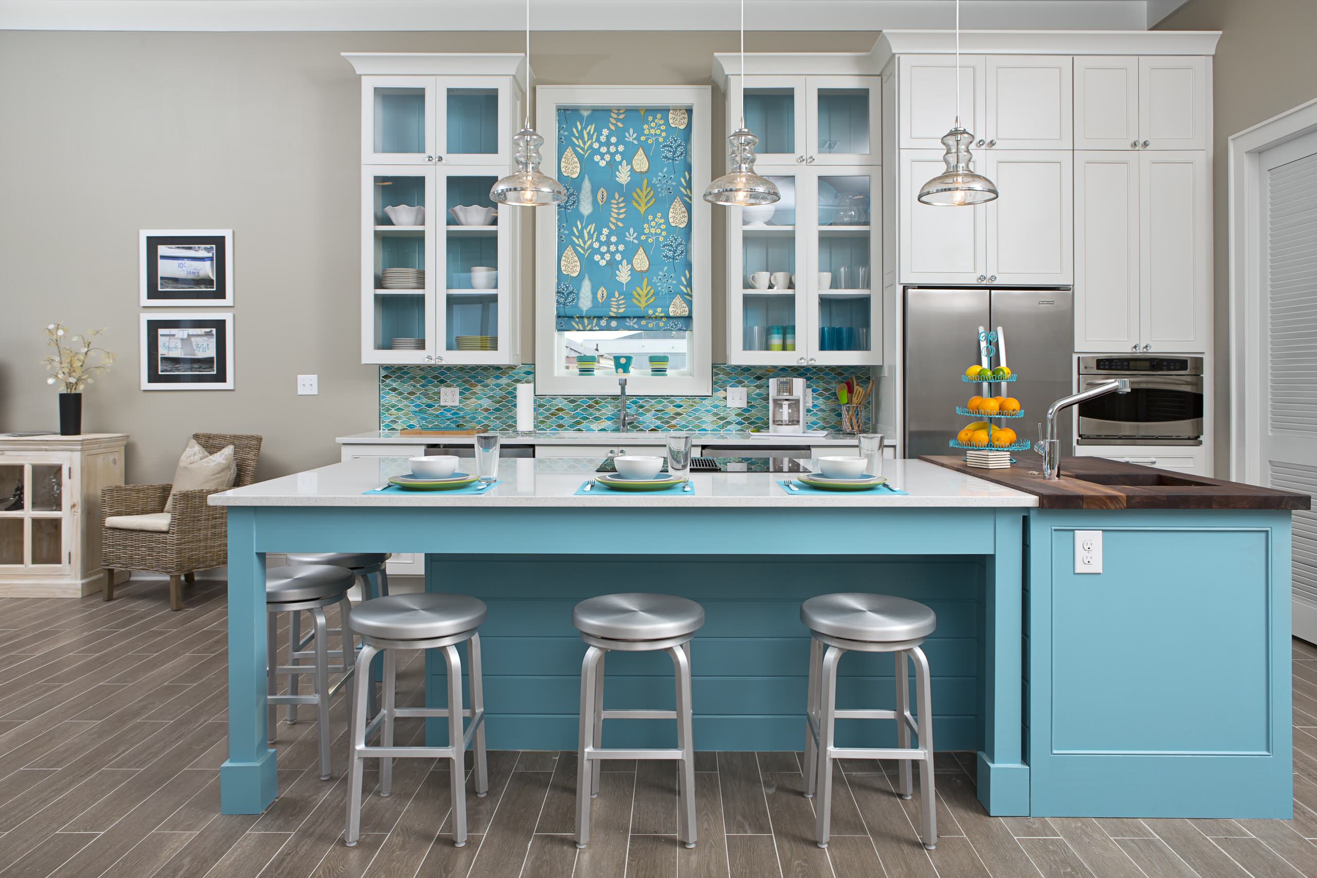 Turquoise Backsplash Houzz