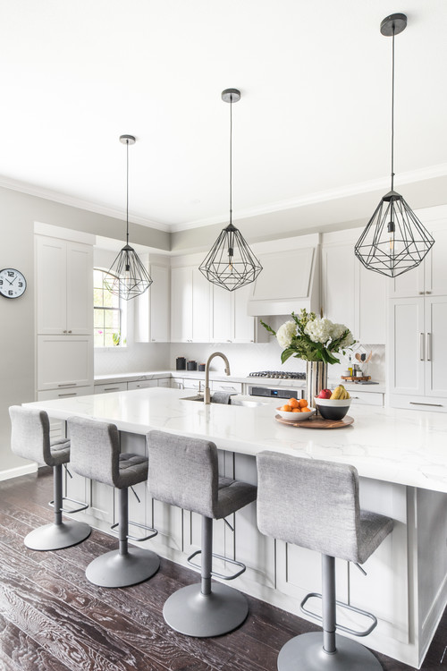 luxury kitchen island with seating