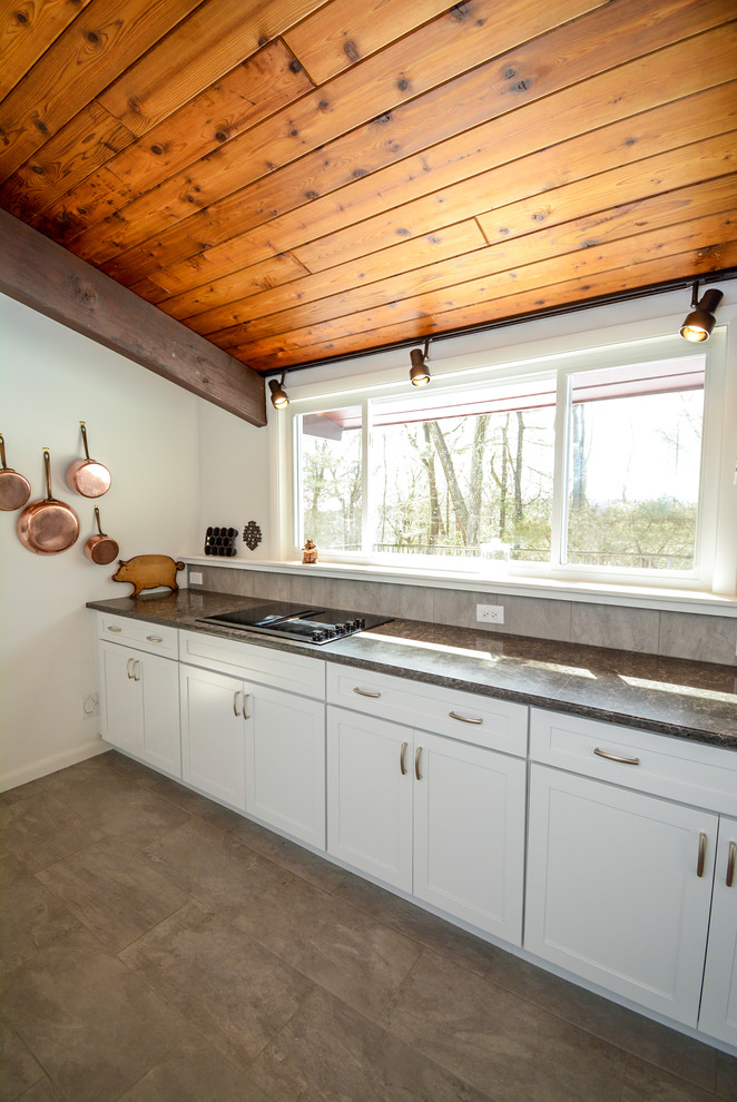 Framingham Deck Home Kitchen Midcentury Kitchen Boston by The Corner Houzz