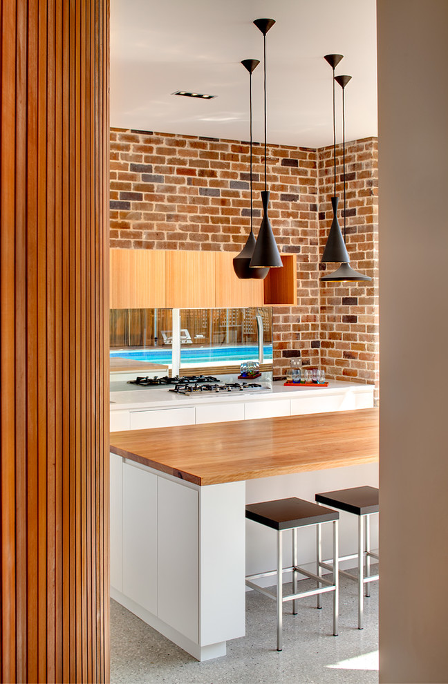 シドニーにある高級なコンテンポラリースタイルのおしゃれなキッチンの写真