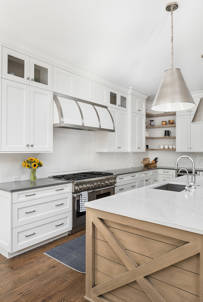 Fremont 3 Transitional Kitchen Chicago by Siena Custom Builders