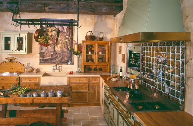 French Country Kitchenti - Rustic - Kitchen - New York - by
