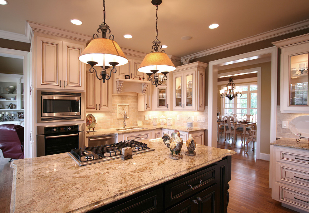 Kitchen - french country kitchen idea in Charlotte