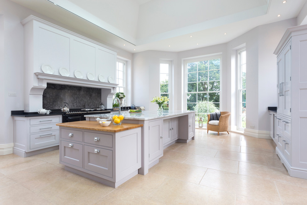 Large traditional kitchen/diner in Hampshire.