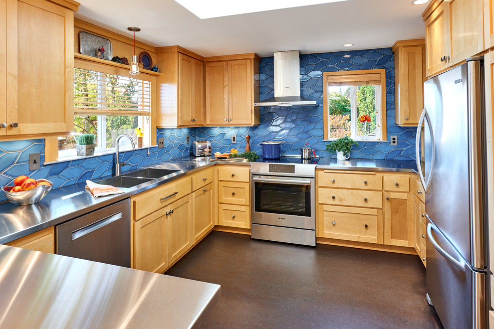 maple walnut kitchen design