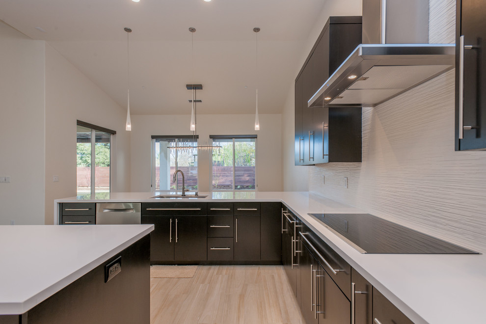 Fresno Custom Home Clean Lines Modern Kitchen Other by Raven