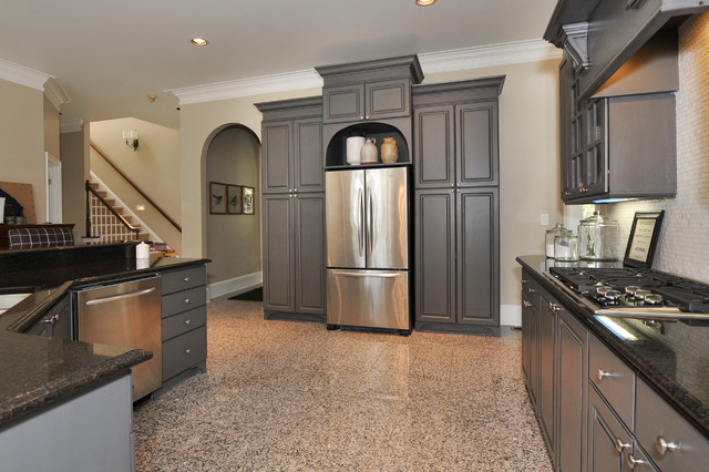 From white laminate thermofoil kitchen cabinets to gorgeous gray