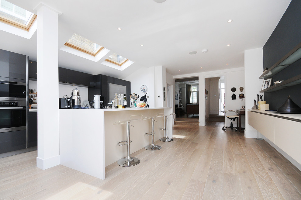 Idée de décoration pour une cuisine minimaliste.