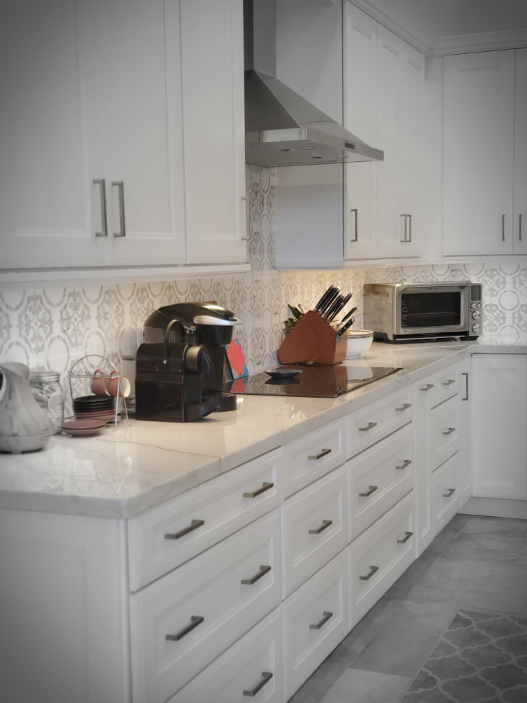 Full Custom Kitchen Remodel featuring White Quartzite