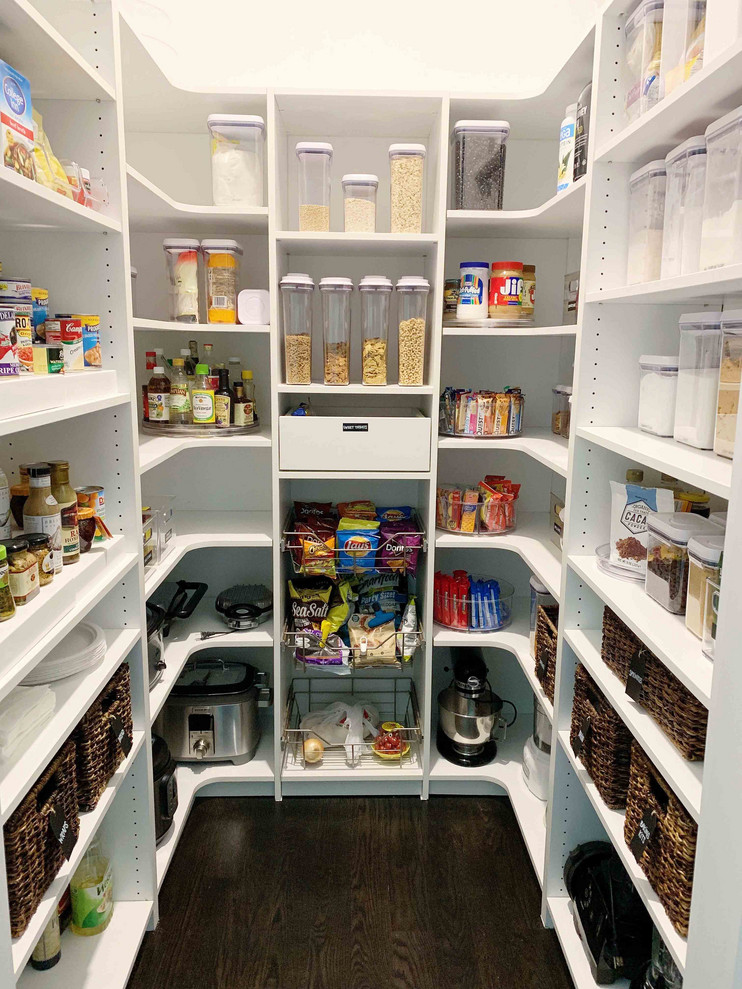 Functional And Organized Walk-In Closet And Pantry - Traditional ...