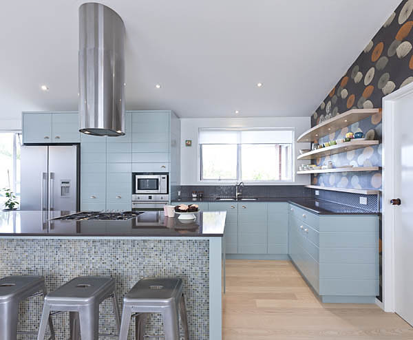 Design ideas for an eclectic kitchen in Auckland.