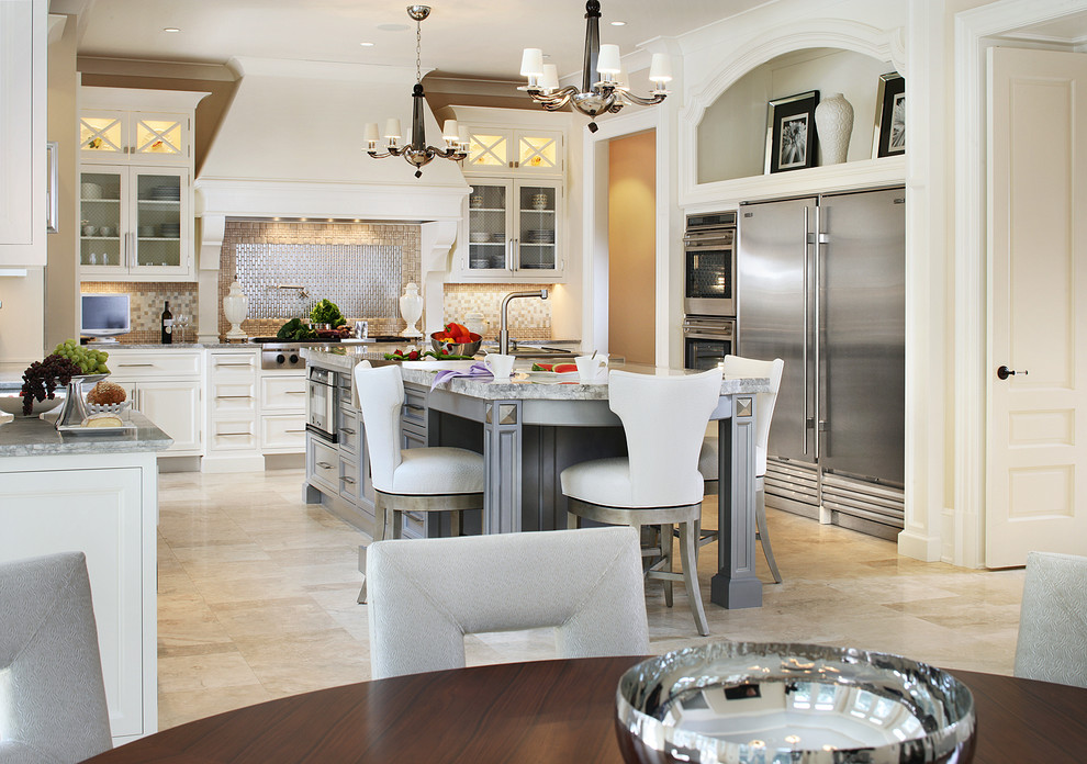 Gallery 8 Transitional Kitchen New York by Salerno's Kitchen
