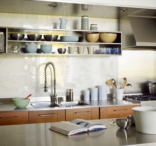 75 Kitchen with Stainless Steel Cabinets Ideas You'll Love