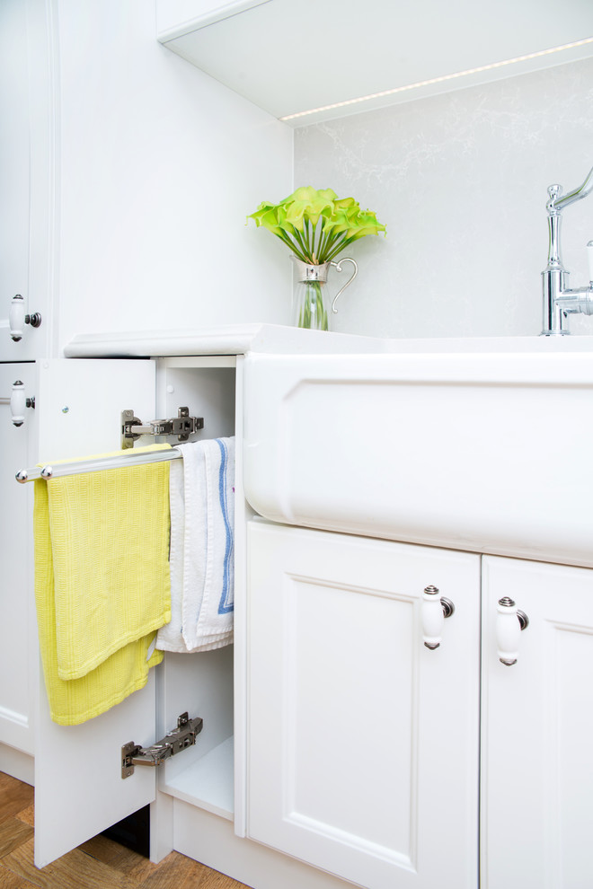 Galley Kitchen in French Provincial Style Traditional Kitchen