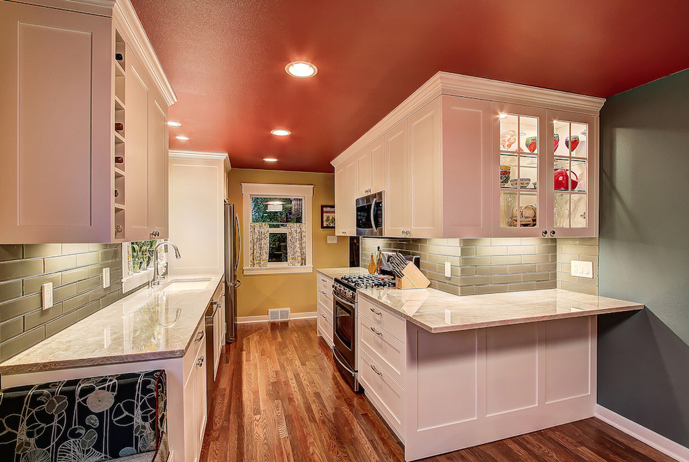 Galley Style Kitchen - Traditional - Kitchen - Seattle - by Damskov