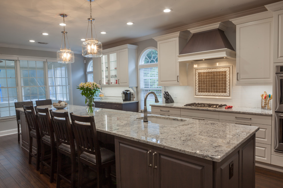 Galley Style Kitchen with Large Island in Roswell, Ga ...