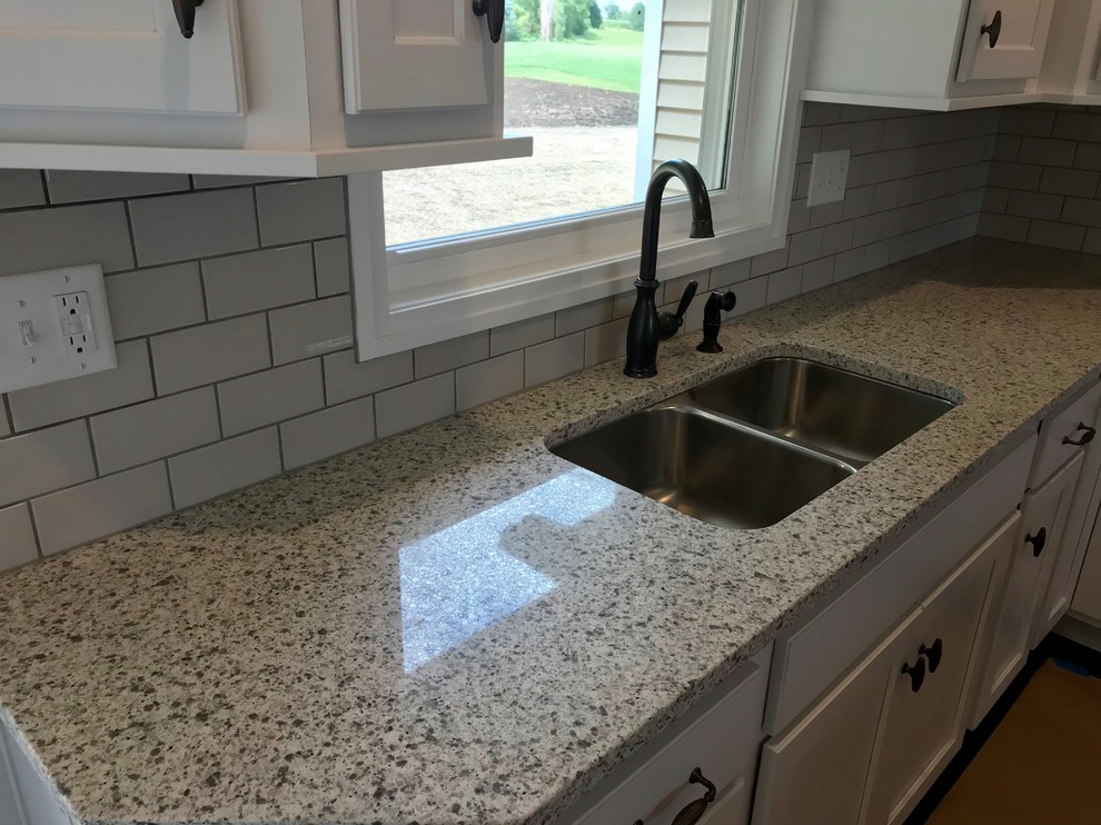 Geneseo New Construction Koch Painted White MSI Quartz Peppercorn White