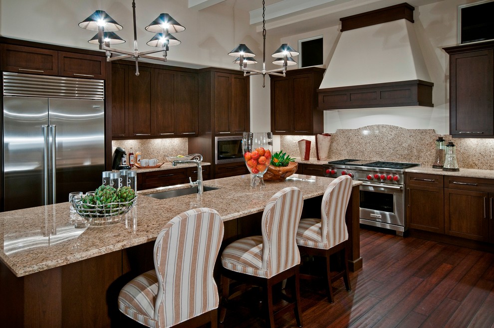 Inspiration for a classic kitchen in Miami.