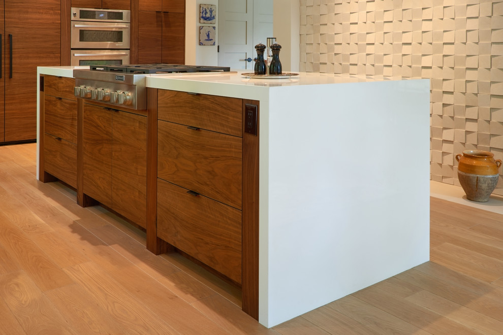 Glam/Mod Mid-Century Island - Midcentury - Kitchen - Seattle - by Lucy ...