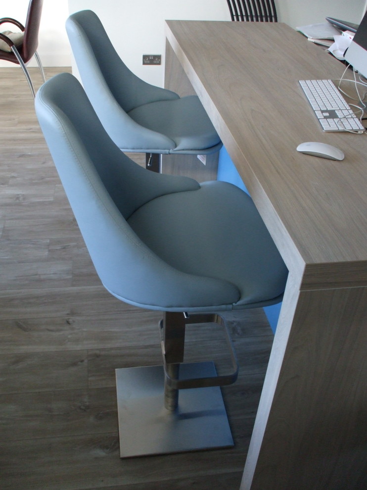 glass and oak table and chairs