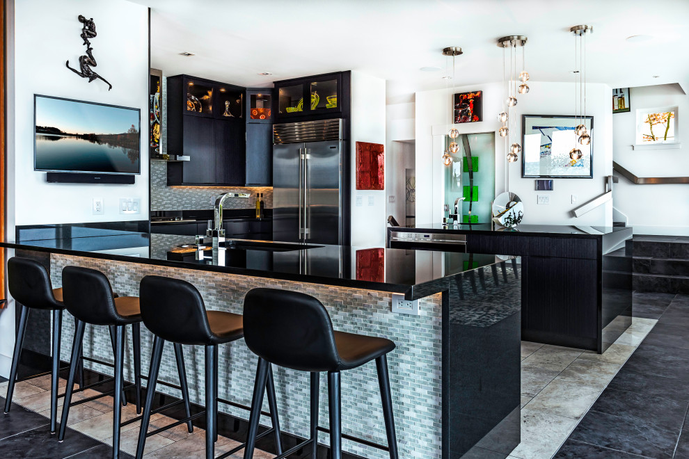 Glass Art Kitchen Contemporary Kitchen Seattle by Signature