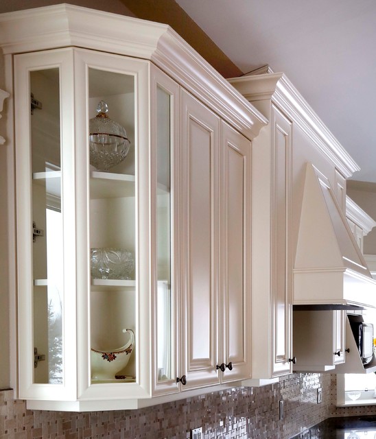 Corner glass kitchen online cabinet
