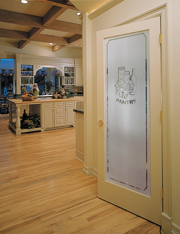 Glass Interior Doors Farmhouse Kitchen San Francisco by Design