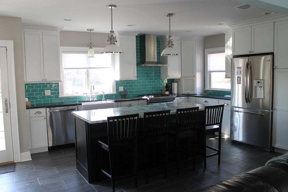 Glass Tile Backsplashes Traditional Kitchen Columbus by My Tile Backsplash Houzz