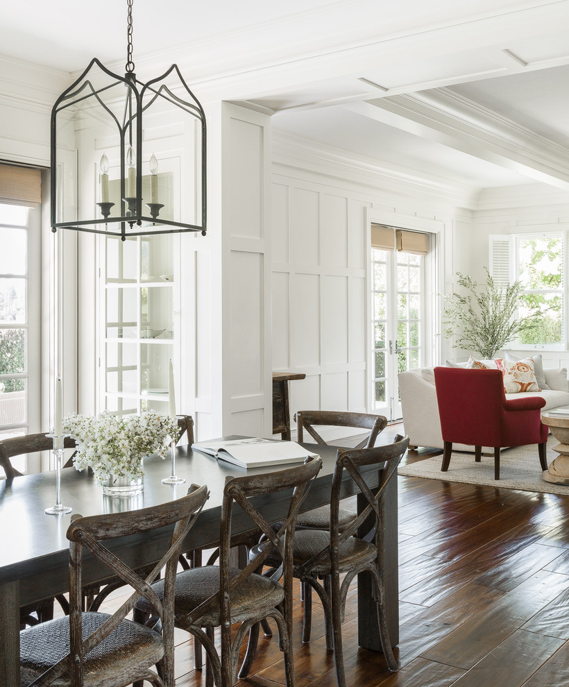 Kitchen/dining room combo - huge country kitchen/dining room combo idea in San Francisco